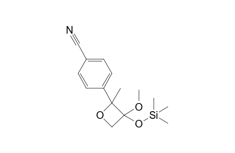 3-Methoxy-2-methyl-3-trimethylsiloxy-2-(p-cyanophenyl)oxetane isomer