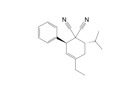 trans-1,1-Dicyano-4-ethyl-6-isopropyl-2-phenylcyclohex-3-ene