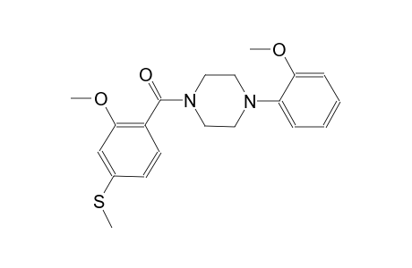 1-[2-methoxy-4-(methylsulfanyl)benzoyl]-4-(2-methoxyphenyl)piperazine