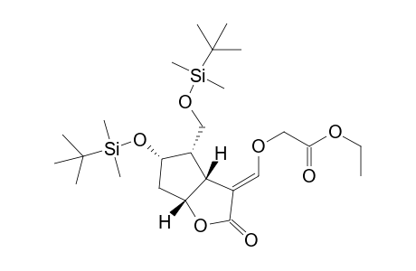 (1R,5R,6S,7S)-Ethyl (7-tert-Butyldimethylsiloxy-6-tert-butyldimethylsiloxymethyl-3-oxo-2-oxabicyclo[3.3.0]octane-4-ylidenemethoxy)acetate