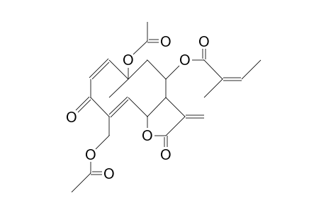 3-Keto-8-methacryloyloxy-10,15-diacetoxy-germacra-1,4-dieneolide