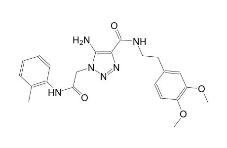 5-amino-N-[2-(3,4-dimethoxyphenyl)ethyl]-1-[2-oxo-2-(2-toluidino)ethyl]-1H-1,2,3-triazole-4-carboxamide