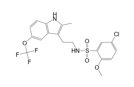 benzenesulfonamide, 5-chloro-2-methoxy-N-[2-[2-methyl-5-(trifluoromethoxy)-1H-indol-3-yl]ethyl]-