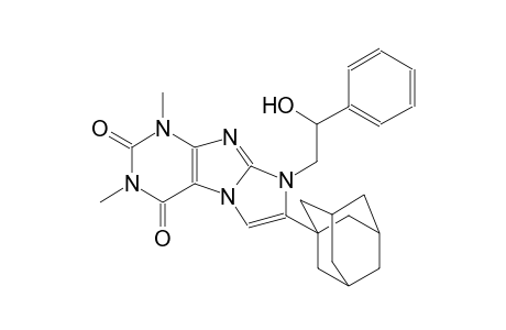 7-(1-adamantyl)-8-(2-hydroxy-2-phenylethyl)-1,3-dimethyl-1H-imidazo[2,1-f]purine-2,4(3H,8H)-dione