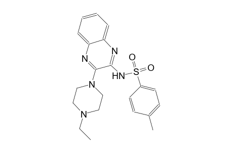 benzenesulfonamide, N-[3-(4-ethyl-1-piperazinyl)-2-quinoxalinyl]-4-methyl-