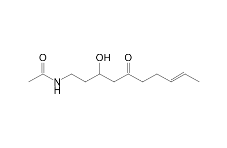N-[(E)-3-hydroxy-5-keto-dec-8-enyl]acetamide