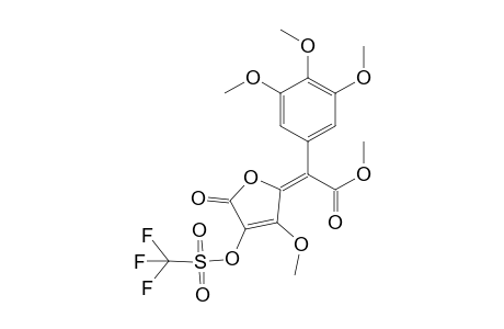 4-Methoxy-5-[.alpha.-(methoxycarbonyl)-3,4,5-trimethoxybenzylidene]-3-(triflyloxy)-dihydrofuran-2-one