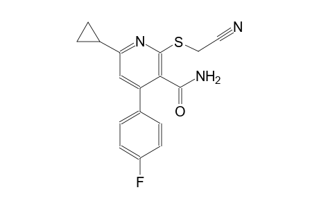 3-pyridinecarboxamide, 2-[(cyanomethyl)thio]-6-cyclopropyl-4-(4-fluorophenyl)-