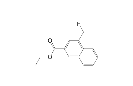 2-Naphthalenecarboxylic acid, 4-(fluoromethyl)-, ethyl ester