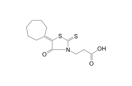 3-(5-cycloheptylidene-4-oxo-2-thioxo-1,3-thiazolidin-3-yl)propanoic acid