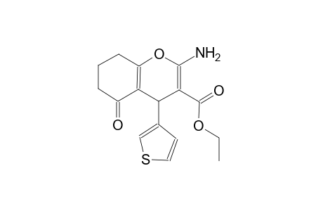 ethyl 2-amino-5-oxo-4-(3-thienyl)-5,6,7,8-tetrahydro-4H-chromene-3-carboxylate