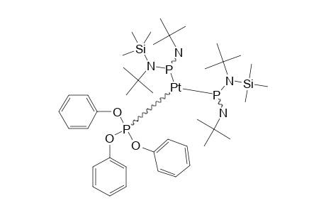 BIS-([TERT.-BUTYL-(TRIMETHYLSILYL)-AMINO]-(TERT.-BUTYLIMINO)-PHOSPHANE)-(TRIPHENYLPHOSPHITE)-PLATIN-(0)