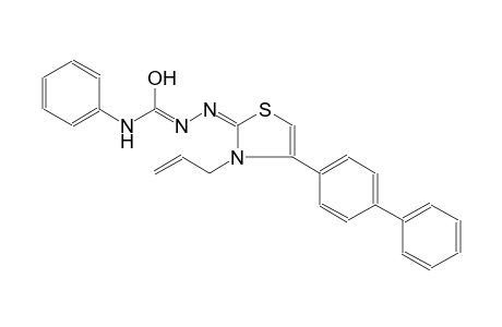 N'-((2E)-3-allyl-4-[1,1'-biphenyl]-4-yl-1,3-thiazol-2(3H)-ylidene)-N-phenylcarbamohydrazonic acid