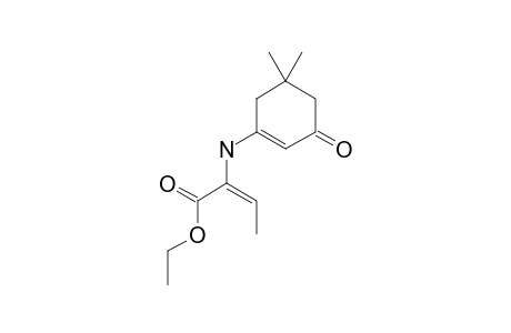 E-ALPHA-ETHOXYCARBONYL-BETA-METHYL-N-5',5'-DIMETHYLCYCLOHEX-1-EN-3-ON-ENAMINE