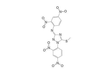 3-METHYLTHIO-2-(2,4-DINITROPHENYL)-5-(2,4-DINITROPHENYLIMINO)-1H-1,2,4-TRIAZOLE