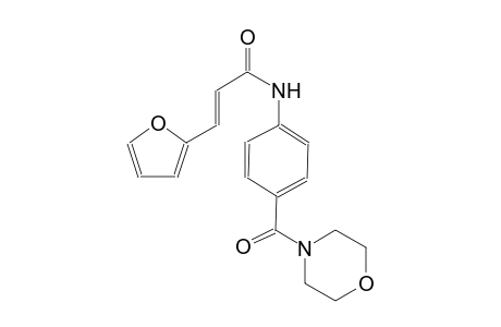 (2E)-3-(2-furyl)-N-[4-(4-morpholinylcarbonyl)phenyl]-2-propenamide
