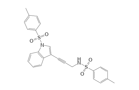 4-Methyl-N-[3-(1-tosylindol-3-yl)prop-2-ynyl]benzenesulfonamide