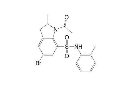 1H-indole-7-sulfonamide, 1-acetyl-5-bromo-2,3-dihydro-2-methyl-N-(2-methylphenyl)-