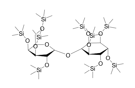 (((1R,2R,3R,4R,5S,6S)-6-(((2R,3R,4S,5S,6R)-3,4,5-tris((trimethylsilyl)oxy)-6-(((trimethylsilyl)oxy)methyl)tetrahydro-2H-pyran-2-yl)oxy)cyclohexane-1,2,3,4,5-pentayl)pentakis(oxy))pentakis(trimethylsilane)