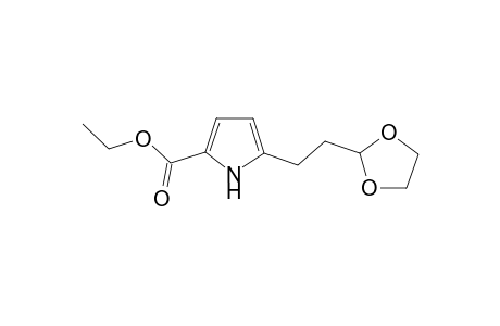 Ethyl 5-(2-(1,3-dioxolan-2-yl)ethyl)-1H-pyrrole-2-carboxylate