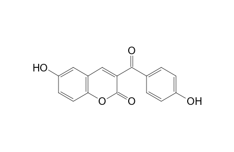 6-Hydroxy-3-(4'-hydroxybenzoyl)coumarin