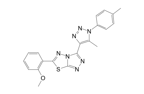 6-(2-methoxyphenyl)-3-[5-methyl-1-(4-methylphenyl)triazol-4-yl]-[1,2,4]triazolo[3,4-b][1,3,4]thiadiazole