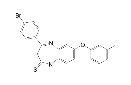 2,3-DIHYDRO-4-(PARA-BROMOPHENYL)-7-(META-METHYLPHENOXY)-1H-1,5-BENZODIAZEPINE-2-THIONE