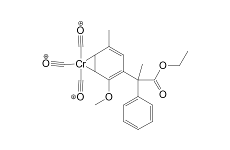 Tricarbonyl-{2-[1'-(ethoxycarbonyl)-1'-phenylethyl]-1-methoxy-4-methylbenzene]-chromium
