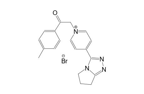 4-(6,7-dihydro-5H-pyrrolo[2,1-c][1,2,4]triazol-3-yl)-1-[2-(4-methylphenyl)-2-oxoethyl]pyridinium bromide