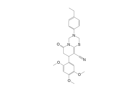 2H,6H-pyrido[2,1-b][1,3,5]thiadiazine-9-carbonitrile, 3-(4-ethylphenyl)-3,4,7,8-tetrahydro-6-oxo-8-(2,4,5-trimethoxyphenyl)-
