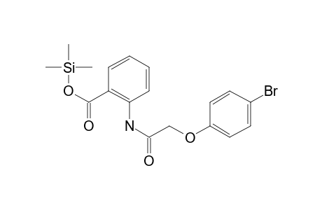 2-{[(4-bromophenoxy)acetyl]amino}benzoic acid, 1tms derivative