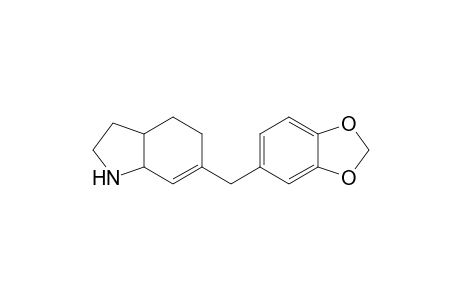 6-[(1',3'-Benzodioxol-5'-yl)methyl]-2,3,3a,4,5,7a-hexahydro-1H-indole