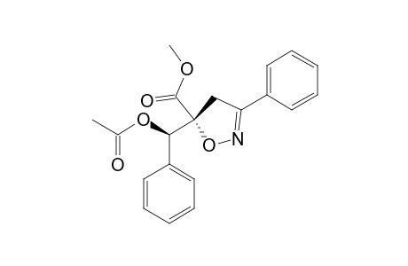 ANTI-5-CARBOMETHOXY-5-(1'-ACETOXY-1'-PHENYLMETHYL)-3-PHENYL-4,5-DIHYDROISOXAZOLE;MINOR_STEREOMER