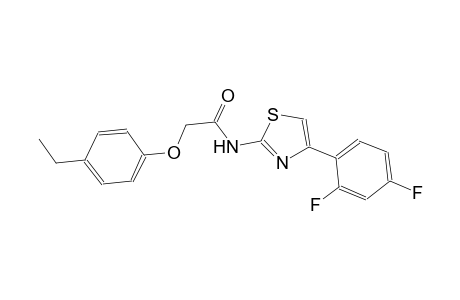 N-[4-(2,4-difluorophenyl)-1,3-thiazol-2-yl]-2-(4-ethylphenoxy)acetamide