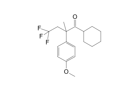 1-cyclohexyl-4,4,4-trifluoro-2-(4-methoxyphenyl)-2-methylbutan-1-one