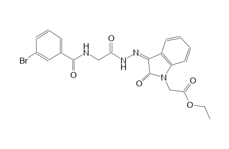 ethyl [(3Z)-3-({[(3-bromobenzoyl)amino]acetyl}hydrazono)-2-oxo-2,3-dihydro-1H-indol-1-yl]acetate
