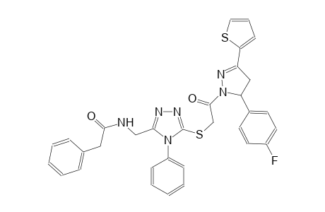 benzeneacetamide, N-[[5-[[2-[5-(4-fluorophenyl)-4,5-dihydro-3-(2-thienyl)-1H-pyrazol-1-yl]-2-oxoethyl]thio]-4-phenyl-4H-1,2,4-triazol-3-yl]methyl]-