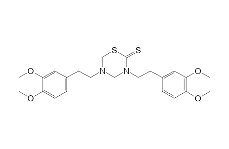 3,5-bis(3,4-dimethoxyphenethyl)tetrahydro-2H-1,3,5-thiadiazine-2-thione