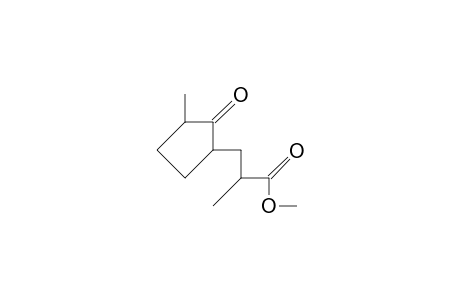 2b-Methyl-3a-(3a-methyl-2-oxo-cyclopentan-1a-yl)-propanoic acid, methyl ester