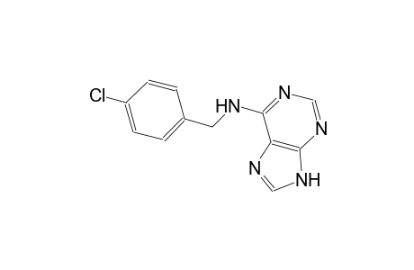 9H-purin-6-amine, N-[(4-chlorophenyl)methyl]-