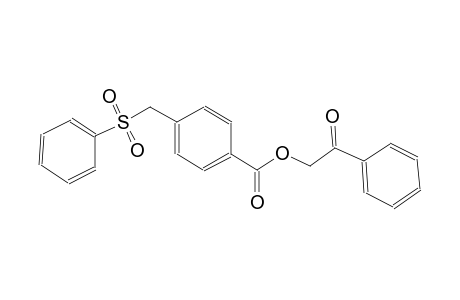 benzoic acid, 4-[(phenylsulfonyl)methyl]-, 2-oxo-2-phenylethyl ester