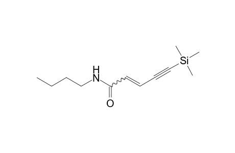 N-(Tetramethylene)-5-(trimethylsilyl)pent-2-en-4-ynyl-1-amide