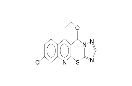 11-Ethoxy-7-chloro[1,2,4]triazolo[5',1':2,3][1,3]thiazino[6,5-b]quinoline