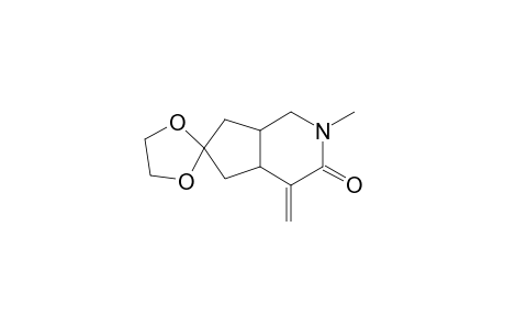 (1R*,6S*)-8-Ethylenedioxy-3-methyl-5-methylene-3-azabicyclo[4.3.0]nona-4-one