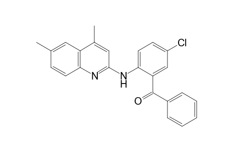 2[(2'-Benzoyl-4'-chlorophenyl)amino]-4,6-dimethylquinoline