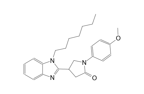 4-(1-heptyl-1H-benzimidazol-2-yl)-1-(4-methoxyphenyl)-2-pyrrolidinone
