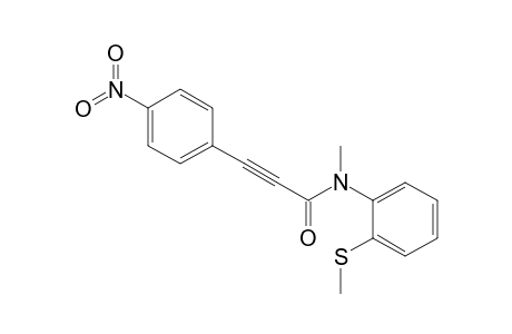 N-Methyl-N-[2-(methylthio)phenyl]-3-(4-nitrophenyl)propiolamide