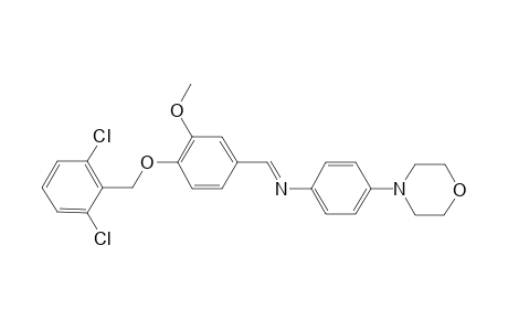 N-({4-[(2,6-dichlorobenzyl)oxy]-3-methoxyphenyl}methylidene)-4-(4-morpholinyl)aniline