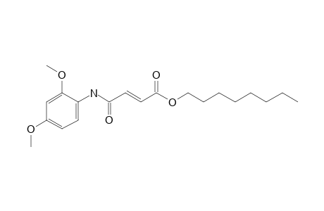 Fumaric acid, monoamide, N-(2,4-dimethoxyphenyl)-, octyl ester