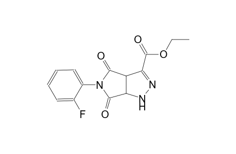 ethyl 5-(2-fluorophenyl)-4,6-dioxo-1,3a,4,5,6,6a-hexahydropyrrolo[3,4-c]pyrazole-3-carboxylate